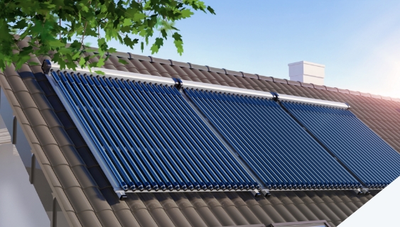 Solaranlage als Render